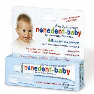 Nenedent baby Зубная паста с щеткой-напальчником для первых зубов, 20 мл.